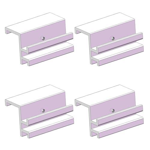 Non Rotating Hole Bracket Only Fit JUST-V Hard Tri-Fold Truck Bed Tonneau Cover Replacement for Toyota Tacoma 2016-2024 5FT Bed 4PCS (Please Purchase Specialized Brackets with Caution)