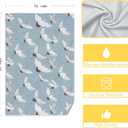 Crane Bird Kitchen Towels Set of 2 Hand Towel, White Crane Decorative Dish Towels for Kitchen, Bathroom Kitchen Decor, 16x24