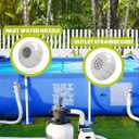 SUMMERBUDDY Above Ground Pool Parts, Replacement Pool Pump Part for Intex/Bestway/Coleman with Plunger Valve, 1.5" Outlet Strainer & Inlet Nozzle, Pool Hose Adapter for Intex Sand Pump (Grey)