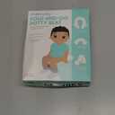 Frida Baby Fold-and-Go Portable Potty Seat for Toilet, Foldable Travel Potty Seat for Toddler, Fits Round & Oval Toilets, Non-Slip Base, Handles, Includes Free Travel Bag (Small)