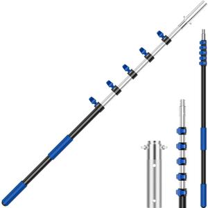 Pool Pole,Extension Telescoping Pole for Swimming Pool Cleaning Poles,Telescopic Heavy Duty Aluminum Alloy (24 FT Upgrade)