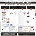 Life Planner - Undated Daily, Weekly & Monthly Planner with Budget Section | A 12 Month Journey to Increase Productivity & Happiness | Life Organizer & Gratitude Journal - Horizontal Format (UNICORN)