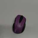 TECKNET Wireless Mouse, 2.4G Ergonomic Optical Mouse, Computer Mouse for Laptop, PC, Computer, Chromebook, Notebook, 6 Buttons, 24 Months Battery Life, 2600 DPI, 5 Adjustment Levels - Purple