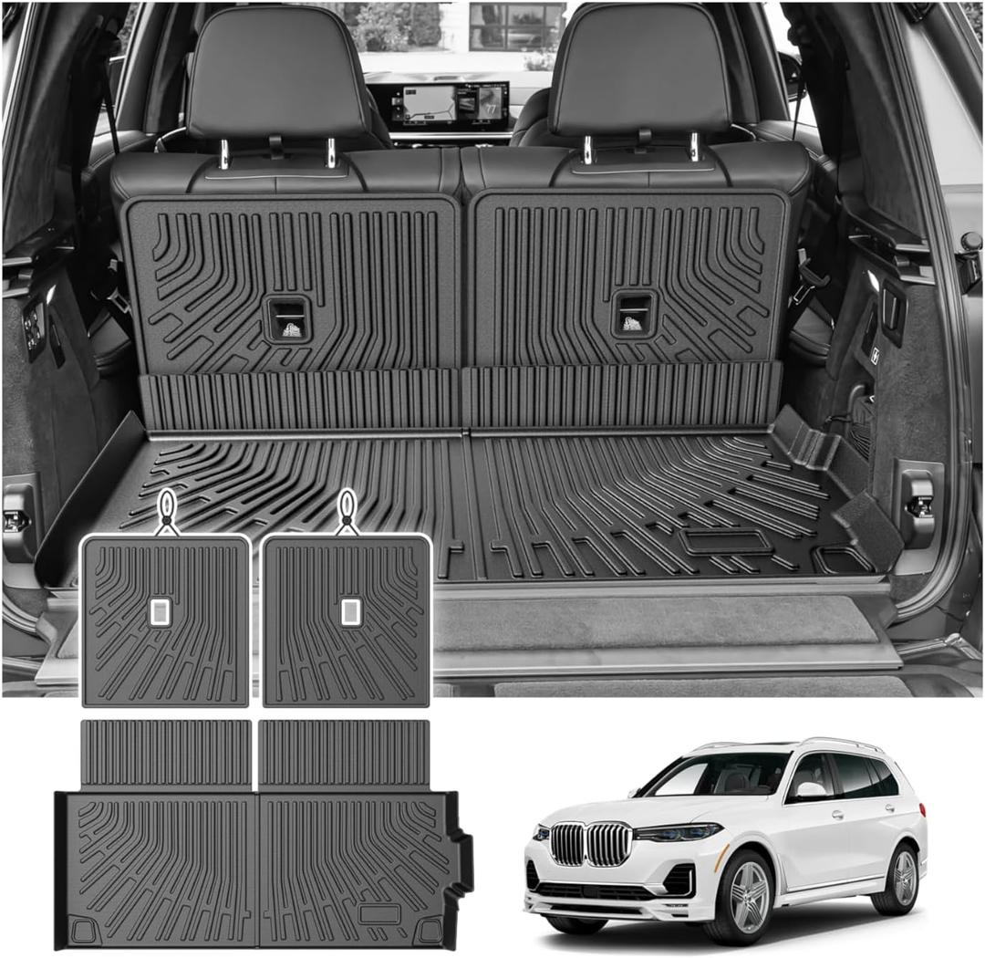 Cartist Cargo Liner for BMW X7 2019-2026, All Weather Cargo Mats for X7 Accessories, Heavy Duty TPE Trunk Mat, Car Accessories