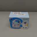 iClever BTH12 Kids Bluetooth Headphones,Colorful LED Lights,74/85dBA Safe Volume,85H Playtime,Bluetooth 5.2,Over Ear Headphones Built-in Mic for iPad/Tablet/Airplane,Blossom Pink