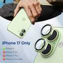 2 x for iPhone 17 Camera Lens Protector Nut, Green