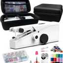 Handheld Sewing Machine for Beginners - Portable Cordless Mini Sewing Machine, Complete Sewing Kit & Accessories - Easy Electric Stitching for Home, Travel & DIY Repairs, White