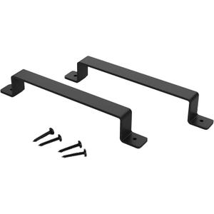 12" Barn Door Handle for Gate, Kitchen, Sheds, Garage - Pull Handle for Sliding Barn Door - Grab Handle - Barn Door Hardware - Black