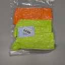 Women's Neon Scrunch Crew Socks 80s 90s Retro 3-Pack Cotton Stacked Boot Calf Cozy Ribbed Slouchy Socks Size 5-10 (1-white/Neon Green/Neon Orange)