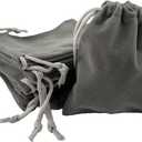 Palmhomee Pack of 48 3x4 Inch Velvet Drawstring Bags Gift Bag Velvet Pouch For Jewelry Wedding and Party Favor (Gray)