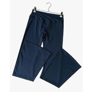 Women's Cross Waist Flare Pants Booty Lifting Yoga Tights Ruffle Detail Quick Dry Wide Leg Workouts M