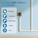 Yecaye 142in Wall Cord Hider for 2-3 Cords, On-Wall Cord Cover Channel, Cable Concealer, Cable Cover Cords Management for Home Office, W0.94in H0.47in, Beige