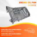 Engine Oil Pan with Gasket Compatible with 2008-2012 Honda Accord 2012-2014 Crosstour 2008-2014 Acura TSX 2.4L 2354cc L4 144 Replaces # 11200-R40-A00