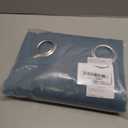 NICETOWN Modern Blackout Curtains Noise Reducing, Thermal Insulated and Privacy Room Darkening Drape Panels for Boy's Guest Room Door Small Short Window (Greyish Blue, 2 Panels, W34 x L54 -Inch)