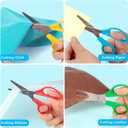 100 Pack Kids Scissors, 5 Inch Bulk Scissors for School, Blunt Tip for Child Student Teacher, Kids Safety for Preschool Classroom Office Home, School Supplies Craft Cutting Paper