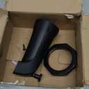 Universal Bathroom Tub Spout with Metal Tub Spout Cover Ring, 5 1/4 Inches Reach Wall Front Mount Faucet with Shower Diverter 1/2" IPS Inside Thread(Matte Black)