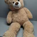 Wagner·Stofftiere Giant XXL Teddy Bear 100 cm Large in Light Brown Plush Bear Cuddly Bear