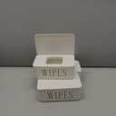 4 Pack Baby Wipes Dispenser Refillable Wipe Holder with Lid Toilet Wipes Container for Bathroom Tissue Paper Storage Box for Home Office (White)