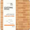 Vandroop Maple Wood End Grain Cutting Board for Kitchen - Square Wooden Maple Heavy Butcher Block Chef's Board 14x14x2”- Reversible End-Grain Chopping Board with Finger Grips