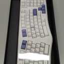 MechLands Feker Alice98 Ergonomic 98 Keys Custom Mechanical Keyboard, VIA Programmable, USB-C Wired Gaming Keyboard, Hot Swappable, 5 Layer Paddings, Control Knob, NKRO, RGB for Win/Mac
(White)