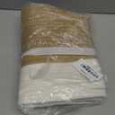 11" Wicker Plant Basket, Jute Spliced Cotton Rope Woven Basket Planter for 10 inch Pot, Indoor Decorative Flower Pot Cover, Boho Bin for Artificial Trees, Small Round Bin for Decor (White and Jute)