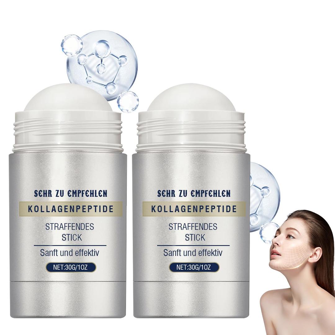Collagen Peptide Firming Serum Stick, Advanced Retinol Firming Serum Stick, Firming Stick for Face and Neck, Improve Skin Elasticity, Visibly Tighten and Firm Wrinkles & Laugh Lines(2PCS)
