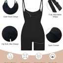 SHAPERX Open Bust Shapewear Tummy Control Bodysuits for Women Seamless Compression High Waisted Body Shaper, XXS