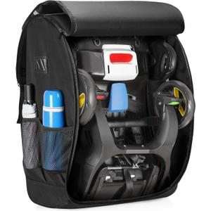 Car Seat Stroller Travel Bag Compatible with Doona for Airplane, Gate Check Stroller Backpack with 8mm Pearl Cotton Padding, Black, Patented Design