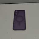 CANSHN Designed for Samsung Galaxy A16-5G Case [Full Camera Protection] [Compatible with Magsafe] Translucent Matte Back Protective Phone Cover, Deep Purple