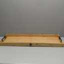 Large Charcuterie Board with Handles, 32 x 12 Inch Foldable Bamboo Serving Cheese Boards - Serving Platter for Meat, Party Appetizers, Outdoor & Fruit