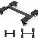 Furniture Dolly 1500LBS Capacity, Adjustable Heavy Duty Iron Moving Dolly Cart with 4 Lockable Caster Wheels, Stand Base for Washing Machine Refrigerator Dryer with Non-Slip Mat Easy Moving