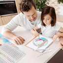 Stress Free Adult Coloring Book with Markers 36 Colors Alcohol Markers & Coloring Book for Adults to Relax and Relieve Anxiety, Included 30 Themes Designs