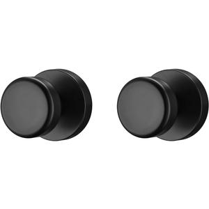 Coastal Interior Door Knobs for Closet, Matt Black Door Knobs Door Handles, Heavy Duty Dummy Door Knob with Round Rosette