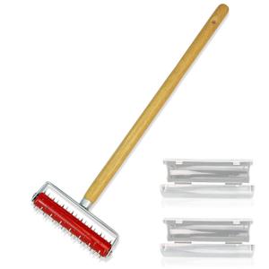 Wallpaper Removal Scoring Perforator Tools with Extra Cover, Wall Paper Remover Scorer Hand Tool, Othralith Wallpaper Scraper Cutter Stripper Tools for Wall Paper Steamer Peel and Stick