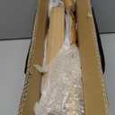 MaxSmeo Narrow Side Table, Small End Table with 3-Tier Open Shelf, Slim Bedside Table Nightstand for Small Spaces, Bedroom, Living Room (Rustic Walnut)