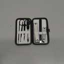 Nail Clippers Set Professional Manicure Set Grooming Kits Stainless Steel Travel Manicure Pedicure Kit Nail Care Tools Nail Kit with Travel Case Personal Care Tools Gifts for Men Women (Black and White)