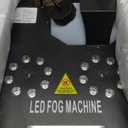 2000W Professional Fog Machine Dual Nozzle with 16 RGB LED, DMX Control Adjustable Smoke Direction, 2.5L Tank LCD Display 30000CFM for Halloween Christmas Stage DJ Party Club Events (Black)