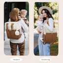 LOVEVOOK Diaper Bag Backpack,Diaper Tote Bag with Insulated Pockets,Baby Bag for Girl Boy with Changing Pad,Large Baby Diaper Bag with Pacifier Case,Anti-Theft Travel Backpack for Women