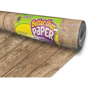Teacher Created Resources Rustic Wood Better Than Paper Bulletin Board Roll (TCR77884), 48" x 144"