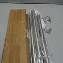 Mcrbeay Shower Curtain Rod, 1" Diameter Heavy Duty Tension Shower Rod, Non Slip Adjustable 28-102 inch No Drilling Shower Curtain Rods Spring Tension For Bathroom, Shower Stall, No Rust, Silver