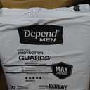Depend Guards Incontinence Pads for Men, Maximum Absorbency, 104 Count 