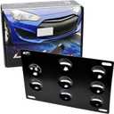 iJDMTOY No Drill Front Bumper Tow Hook License Plate Mounting Bracket Adapter Kit Compatible with 2010-up Hyundai Genesis Coupe