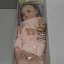 BABESIDE Lifelike Reborn Baby Dolls Dara - 20 Inch Realistic-Newborn Baby Doll Brown Hair Girl Handmade Real Life Baby Dolls with Clothes and Toy Accessories Gift for Kids Age 3+