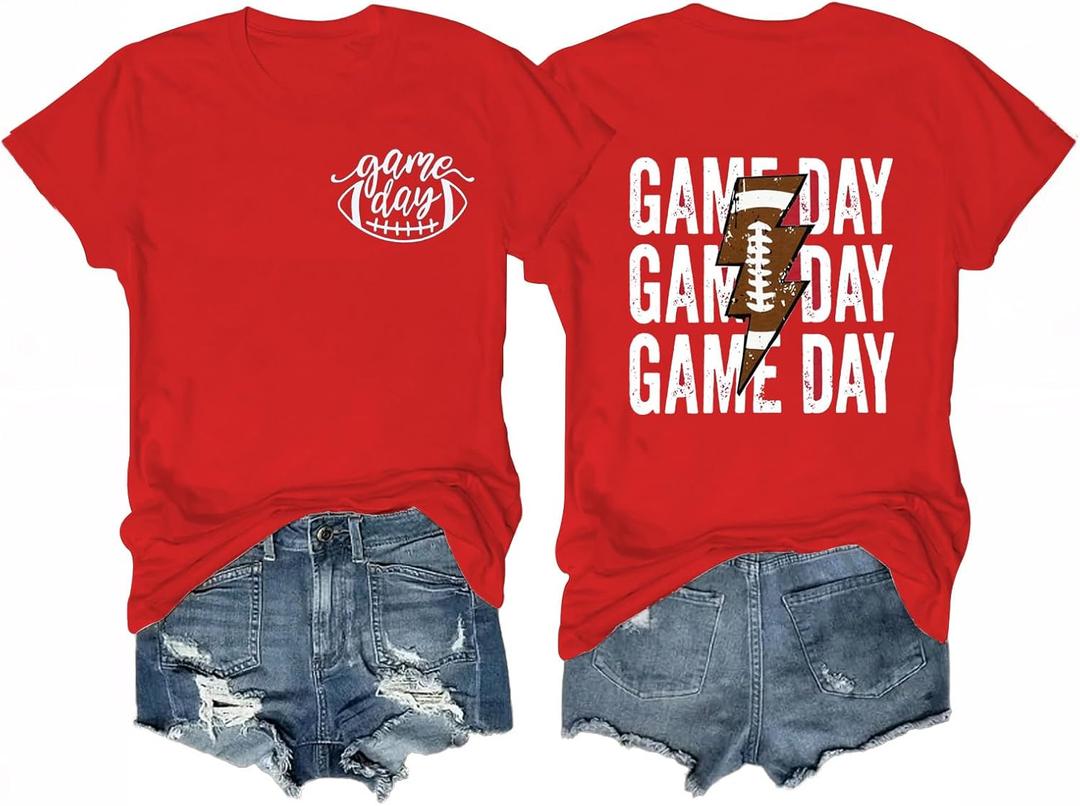 Gameday Outfits Women Cute Football Shirts Sunday Funday Game Day Graphic Tee Tank Tops XXL