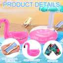 2 Pack Christmas Doll Accessories Beach Doll Clothes Miniature Beach Prop Set Include Chair Swim Ring Sunglasses for Christmas Decoration Accessories