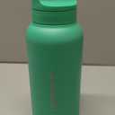 LifeStraw Go Series  Insulated Stainless Steel Water Filter Bottle for Travel and Everyday Use, Removes Bacteria, Parasites and Microplastics, Improves Taste, 1L Cactus Green