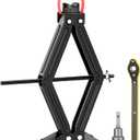 High Lift Scissor Car Jack, 25" Lifting Height, 3T Heavy Duty Car Jack, 3/4" Hex Drive - Portable Scissor Lift Jack for SUV,UTV,Off-Road
