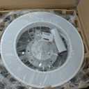 Ceiling Fans with Lights, 16'' Modern Low Profile Ceiling Fan Light with Remote, 3000-6500K Dimmable LED Fan Light, 6 Speeds Small Flush Mount Ceiling Fan for Bedroom, Kids Room (Black)