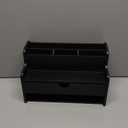 Dhmkfly Mail Organizer Countertop, 4 Slots Desk Organizer with Drawer and Shelf, Wooden Mail Sorter for Desk, Desktop File Holders for Storage Pens, Envelopes and Bills