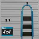 Brakki Slat Wall Paneling 4x4 Ft, Slatwall Garage Organizer Storage System